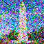 Iterative DDPM denoising · campanile iterative step10