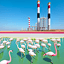 Flamingo infrastructure · low-resolution stage 1 · stage1 2 steps20
