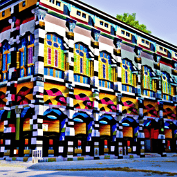 Walking building · upsampled stage 2 · stage2 0 steps20