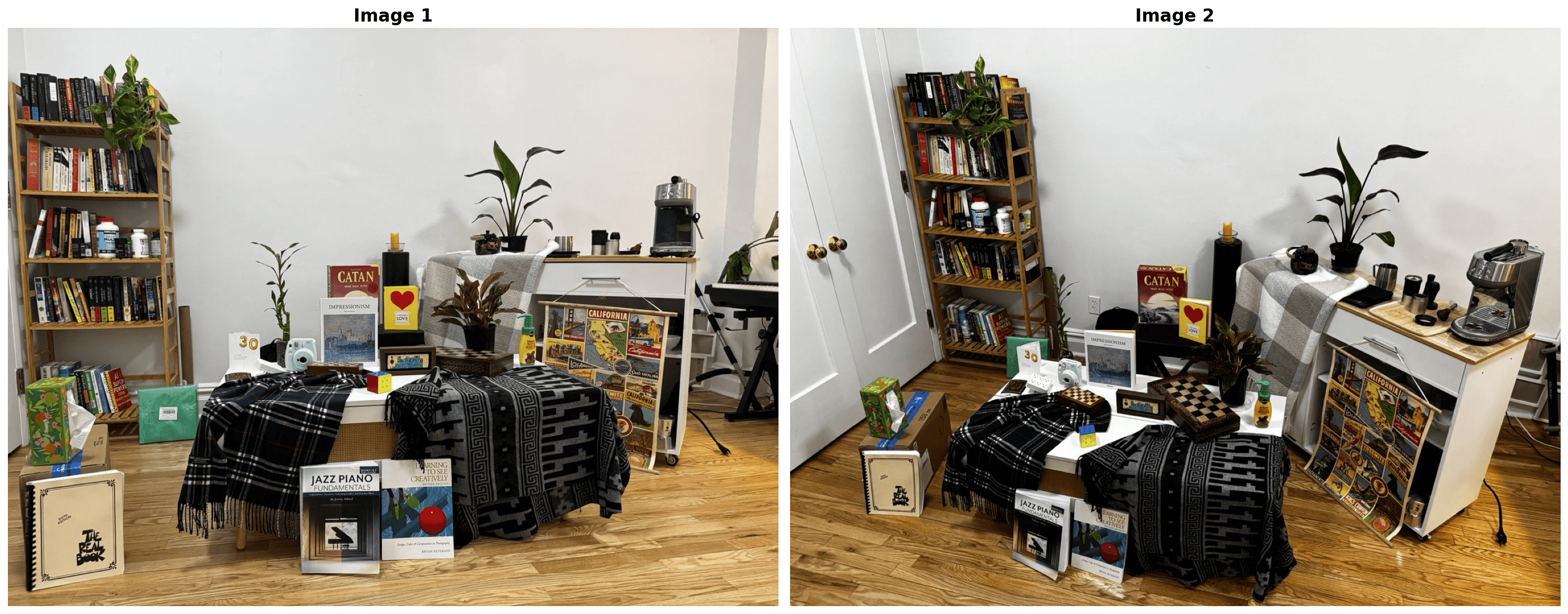 Input living-room image pair